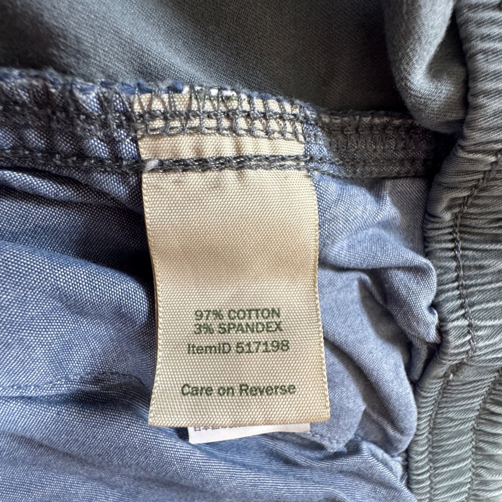 LL Bean Favorite Fit Elastic Waist Pants Gray Womens 18W - Picture 10 of 11